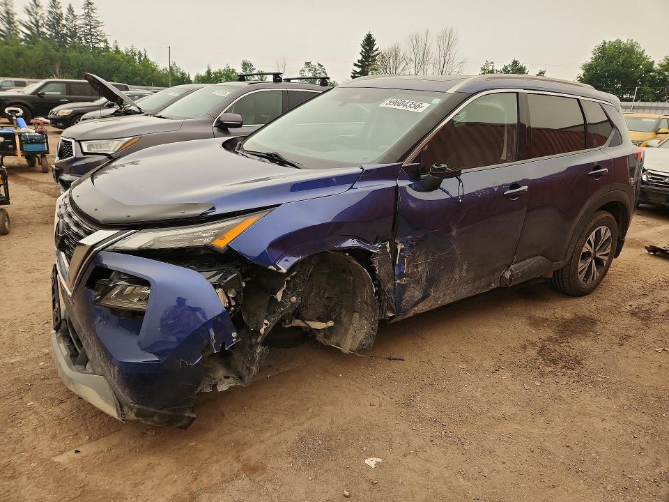 59604356 :رقم المزاد ، 5N1AT3BB4MC700812 vin ، 2021 Nissan Rogue مزاد بيع
