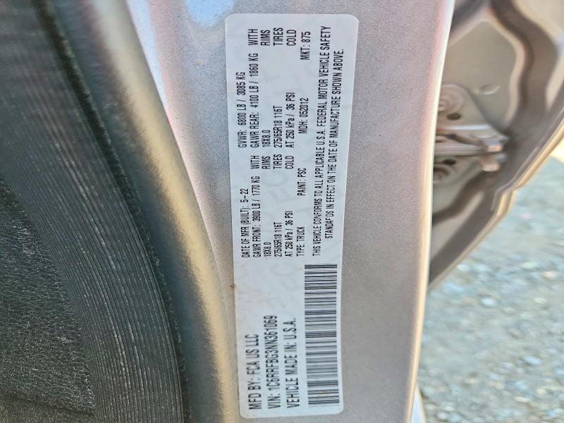 Продаж на аукціоні авто 2022 Ram 1500, vin: 1C6RRFBG3NN361069, номер лоту: 60285976