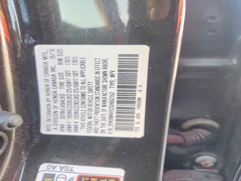 Продажа на аукционе авто 2016 Honda Cr-v, vin: 2HKRM4H52GH662162, номер лота: 61713296
