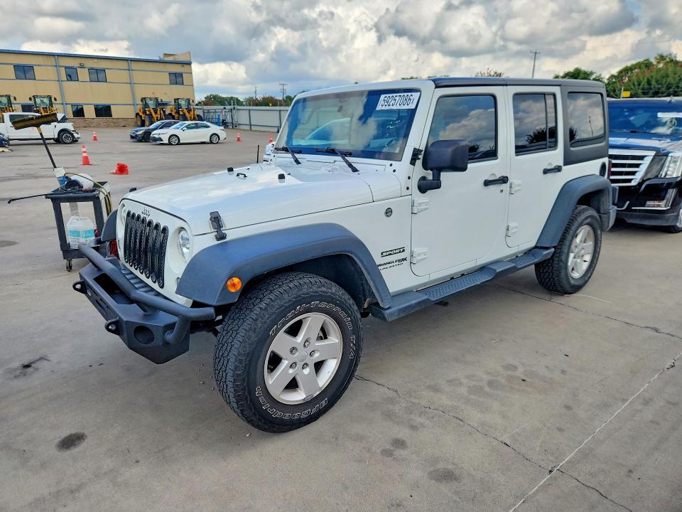 59257086 :رقم المزاد ، 1C4BJWDG0JL831353 vin ، 2018 Jeep Wrangler Unlimited مزاد بيع