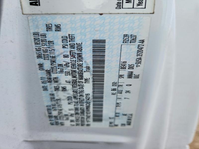 Продаж на аукціоні авто 2011 Ford Econoline, vin: 1FTNE1EW6BDB14316, номер лоту: 85610025