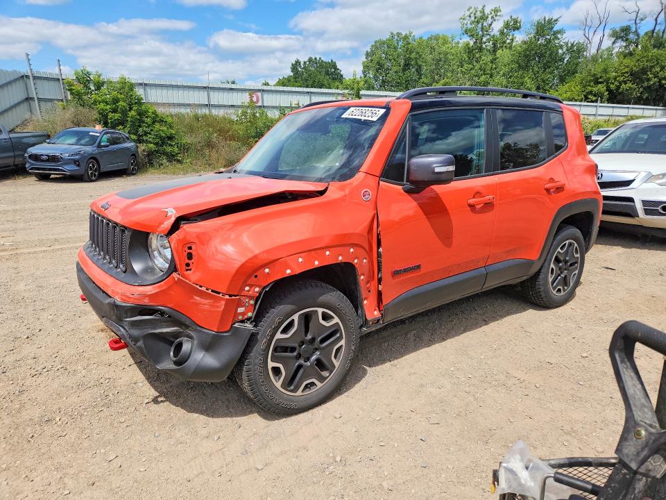 62268256 :رقم المزاد ، ZACCJBCT1FPC03753 vin ، 2015 Jeep Renegade مزاد بيع