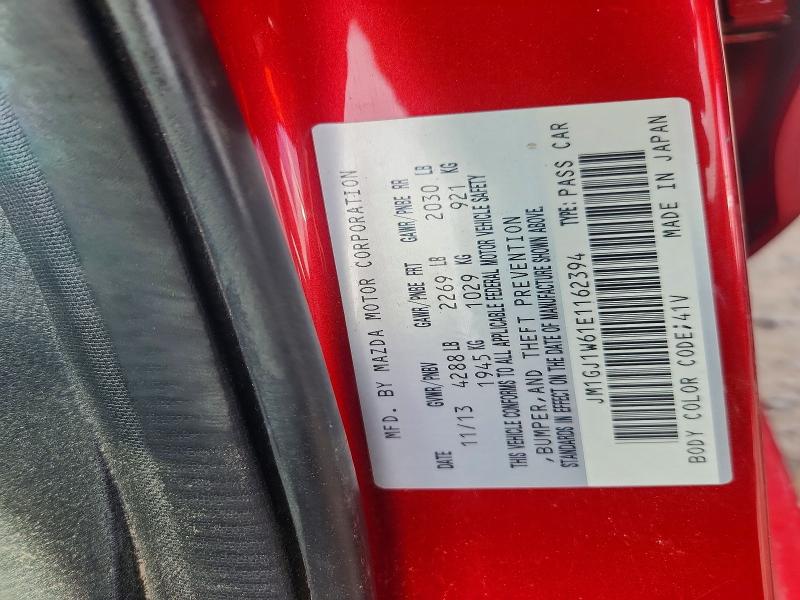 60242896 :رقم المزاد ، JM1GJ1W61E1162394 vin ، 2014 Mazda 6 مزاد بيع