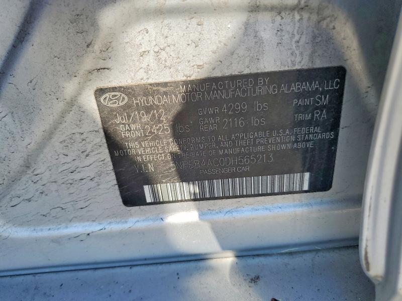 Aukcja sprzedaży 2013 Hyundai Sonata, vin: 5NPEB4AC0DH565213, numer aukcji: 61370276