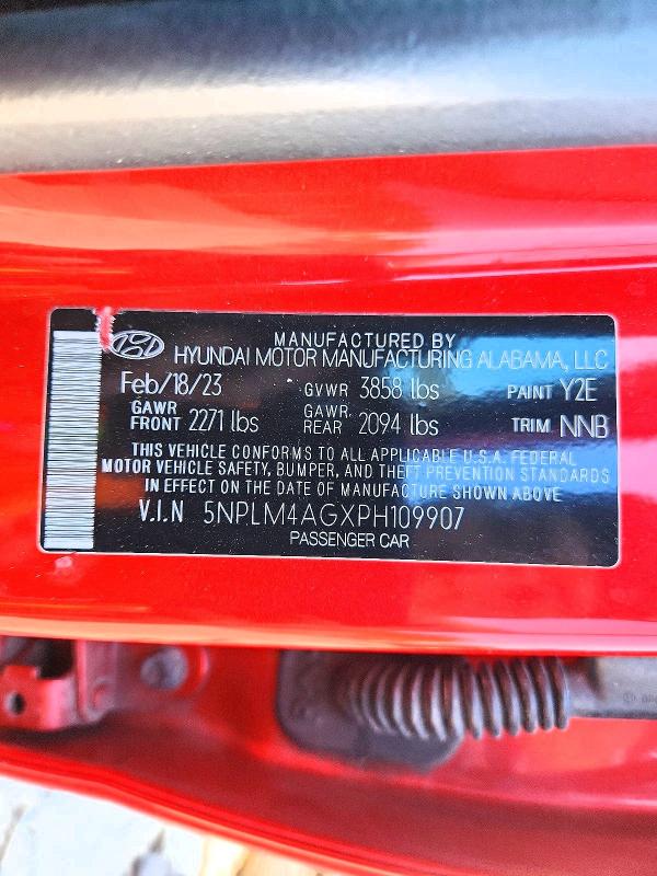 Aukcja sprzedaży 2023 Hyundai Elantra, vin: 5NPLM4AGXPH109907, numer aukcji: 62200556