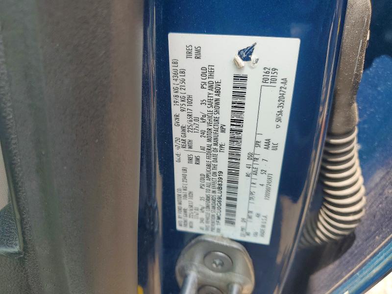 Продаж на аукціоні авто 2020 Ford Escape, vin: 1FMCU0G69LUB83919, номер лоту: 60486926