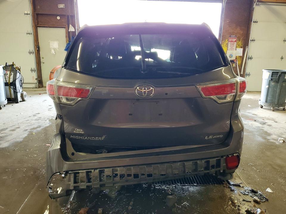 Продажа на аукционе авто 2014 Toyota Highlander, vin: 5TDBKRFH7ES038902, номер лота: 62065806