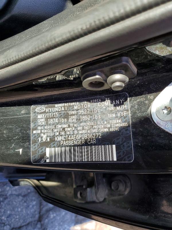 Продаж на аукціоні авто 2015 Hyundai Accent, vin: KMHCT4AE6FU936272, номер лоту: 61429186