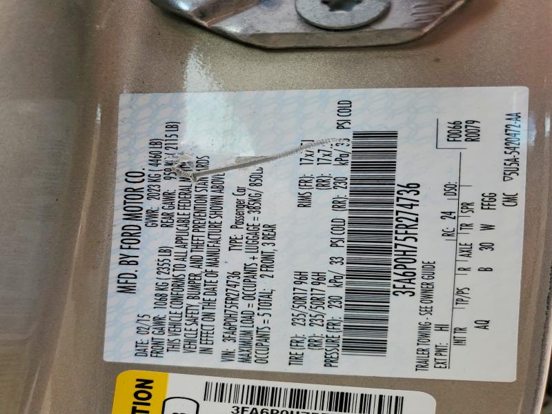 Продаж на аукціоні авто 2015 Ford Fusion, vin: 3FA6P0H75FR274736, номер лоту: 62219646
