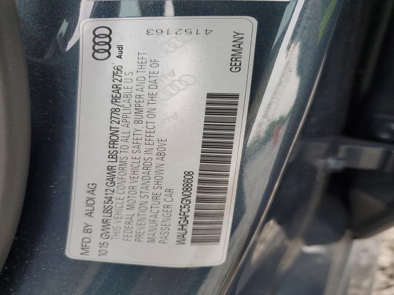 Продаж на аукціоні авто 2016 Audi A6, vin: WAUHGAFC5GN088608, номер лоту: 62883196