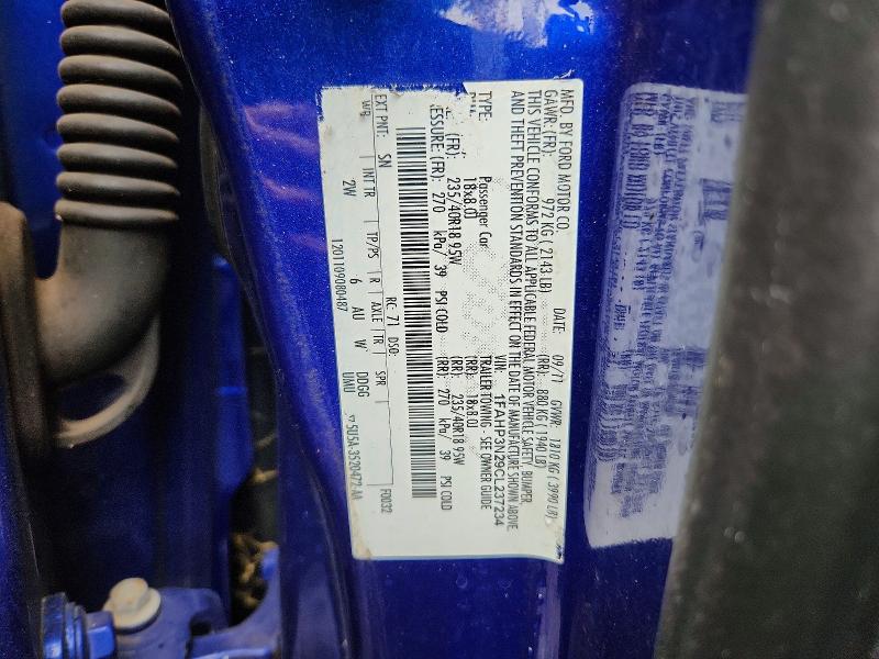 62913976 :رقم المزاد ، 1FAHP3N29CL237234 vin ، 2012 Ford Focus مزاد بيع