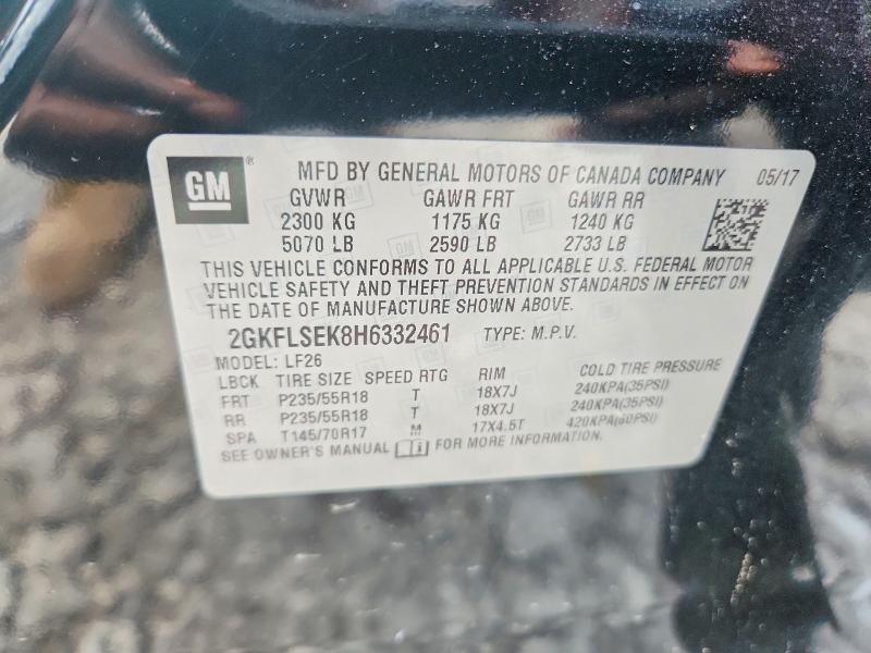 Продаж на аукціоні авто 2017 Gmc Terrain, vin: 2GKFLSEK8H6332461, номер лоту: 62537946