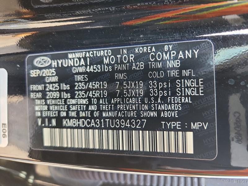 Продаж на аукціоні авто 2026 Hyundai Kona, vin: KM8HDCA31TU394327, номер лоту: 62952016
