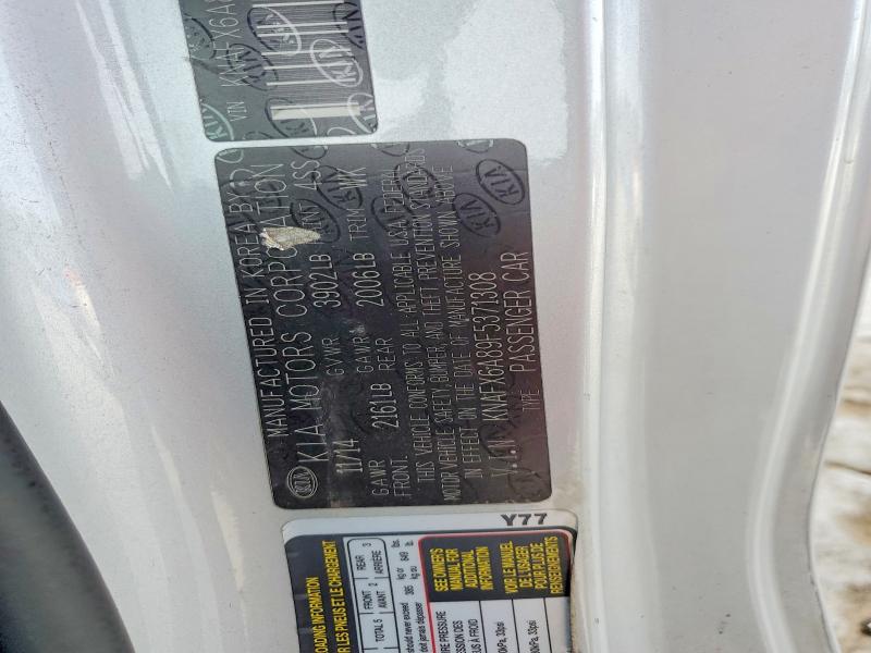 60996826 :رقم المزاد ، KNAFX6A89F5371308 vin ، 2015 Kia Forte مزاد بيع