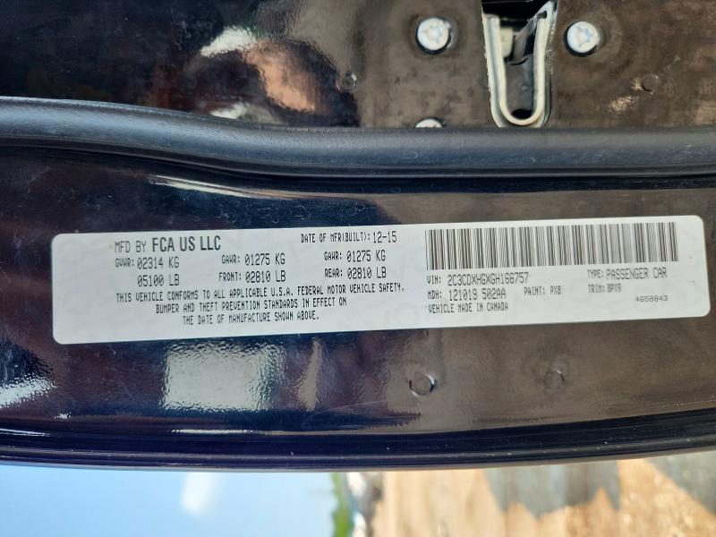 Aukcja sprzedaży 2016 Dodge Charger, vin: 2C3CDXHGXGH166757, numer aukcji: 62624746