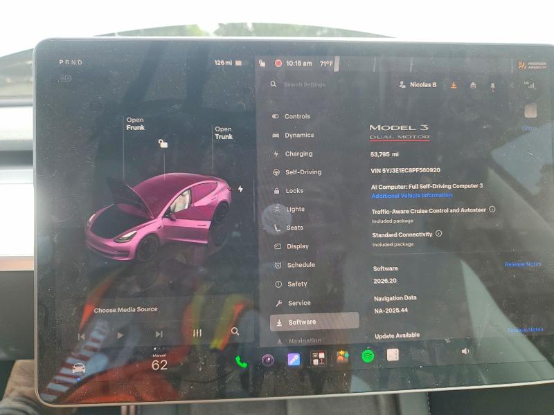 Aukcja sprzedaży 2023 Tesla Model 3, vin: 5YJ3E1EC8PF560920, numer aukcji: 61625906