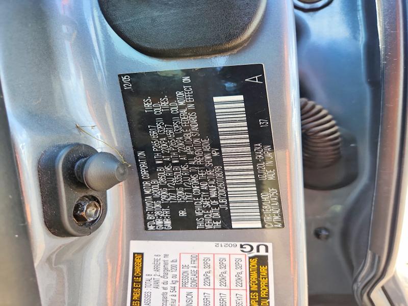 Aukcja sprzedaży 2006 Lexus Gx, vin: JTJBT20X260108098, numer aukcji: 62099126