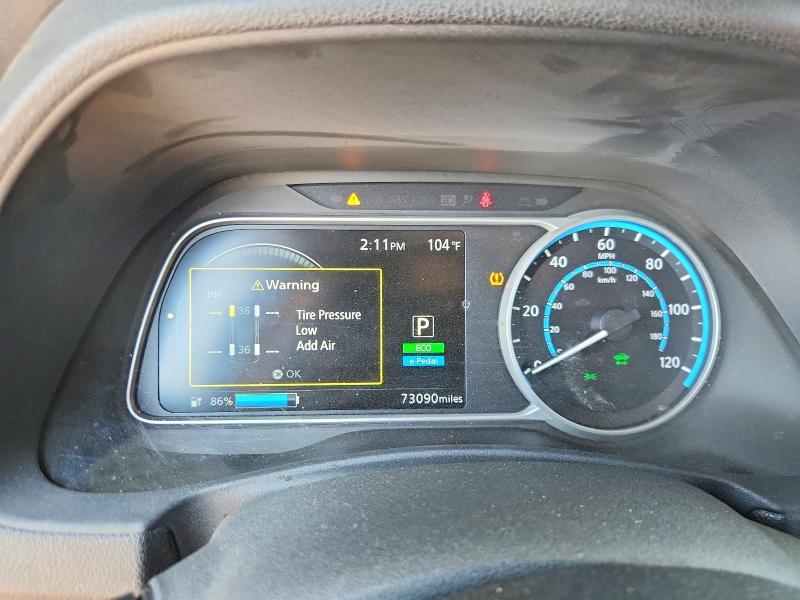 2018 Nissan Leaf მანქანა იყიდება აუქციონზე, vin: 1N4AZ1CPXJC304256, აუქციონის ნომერი: 61190986