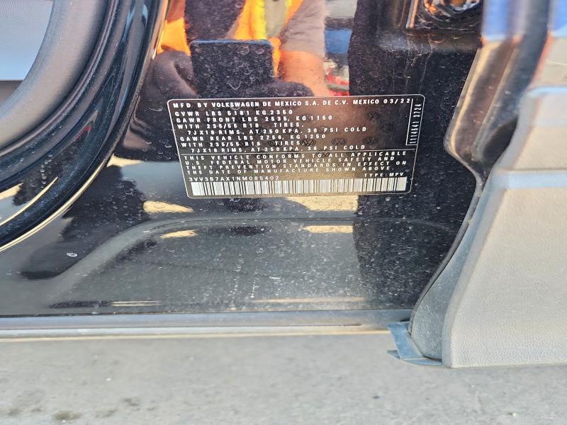 59192796 :رقم المزاد ، 3VV3B7AX1NM085402 vin ، 2022 Volkswagen Tiguan مزاد بيع