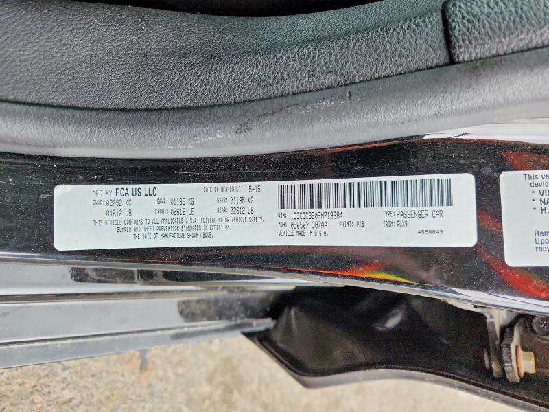 Aukcja sprzedaży 2015 Chrysler 200, vin: 1C3CCCBB0FN719284, numer aukcji: 62859756