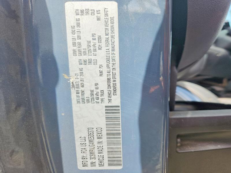 Aukcja sprzedaży 2021 Ram Promaster 3500, vin: 3C6MRVJG4ME535370, numer aukcji: 60793366