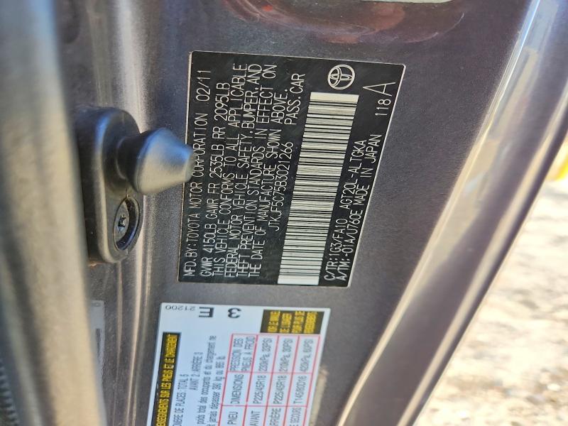 Aukcja sprzedaży 2011 Scion Tc, vin: JTKJF5C75B3021266, numer aukcji: 61455666