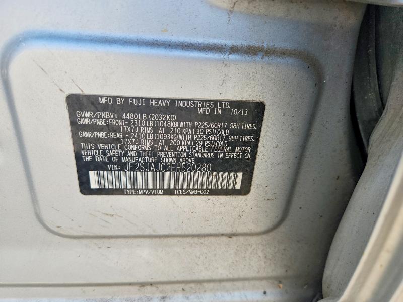 Aukcja sprzedaży 2014 Subaru Forester, vin: JF2SJAJC2EH520280, numer aukcji: 59655066
