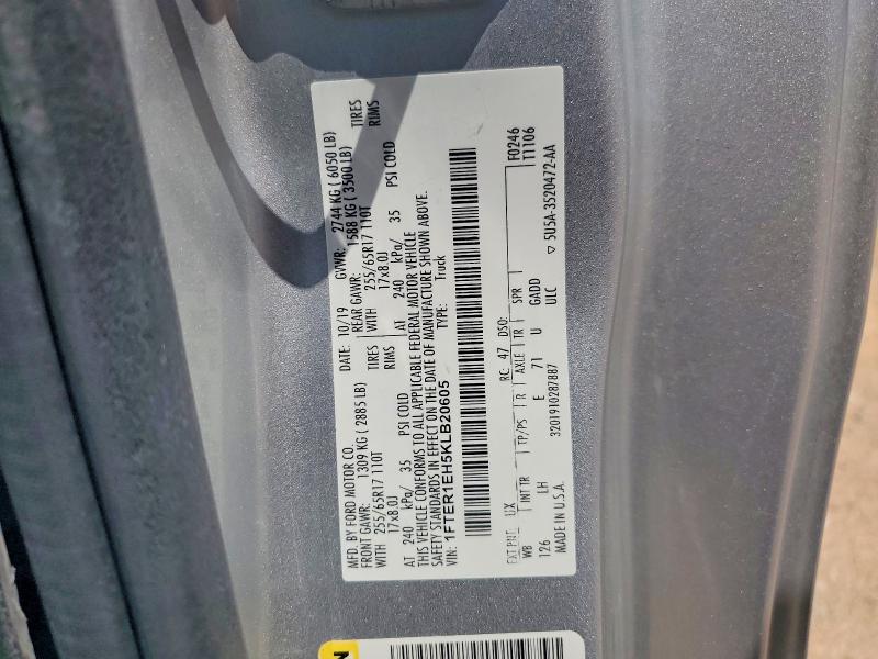 Aukcja sprzedaży 2019 Ford Ranger, vin: 1FTER1EH5KLB20605, numer aukcji: 61783646