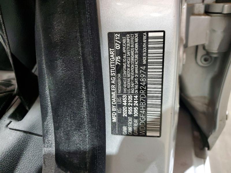 2013 Mercedes-benz C მანქანა იყიდება აუქციონზე, vin: WDDGF4HB7DR248974, აუქციონის ნომერი: 61532266