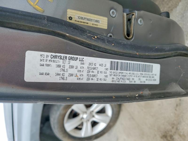 Продажа на аукционе авто 2013 Jeep Patriot, vin: 1C4NJPFA6DD174665, номер лота: 60920096