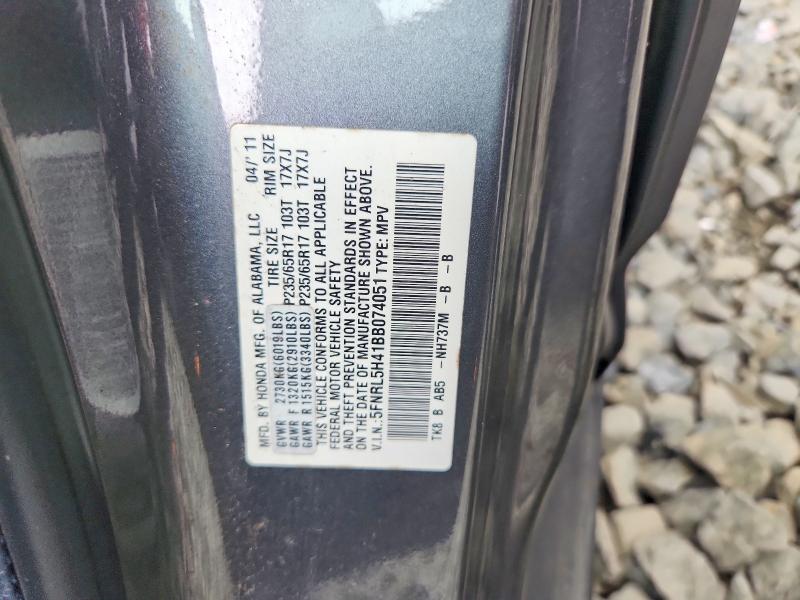 Продаж на аукціоні авто 2011 Honda Odyssey, vin: 5FNRL5H41BB074051, номер лоту: 60407396