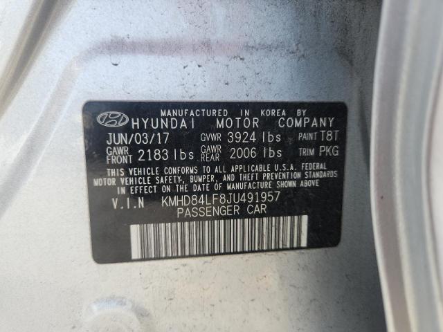 Aukcja sprzedaży 2018 Hyundai Elantra, vin: KMHD84LF8JU491957, numer aukcji: 60661636