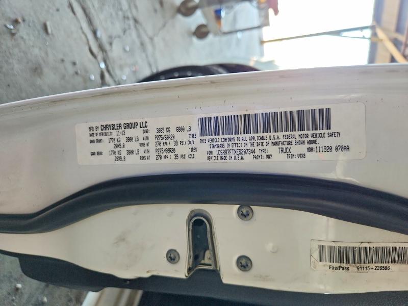 Продаж на аукціоні авто 2014 Ram 1500, vin: 1C6RR7FTXES207344, номер лоту: 61163526