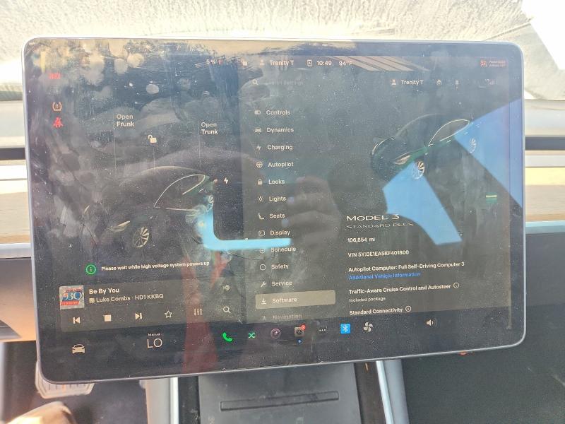 59607896 :رقم المزاد ، 5YJ3E1EA5KF401800 vin ، 2019 Tesla Model 3 مزاد بيع
