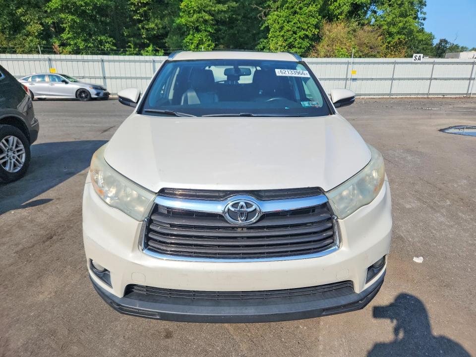 2014 Toyota Highlander მანქანა იყიდება აუქციონზე, vin: 5TDJKRFHXES029526, აუქციონის ნომერი: 62133966