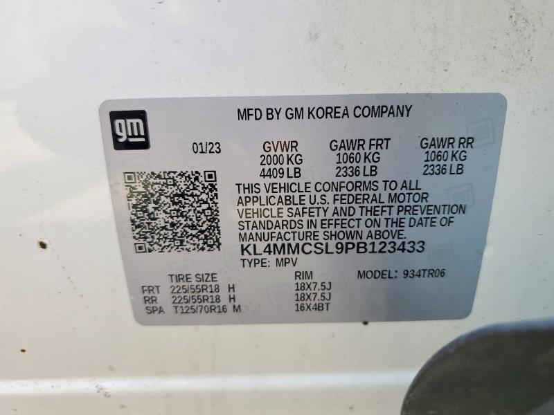 2023 Buick Encore Gx მანქანა იყიდება აუქციონზე, vin: KL4MMCSL9PB123433, აუქციონის ნომერი: 62822526