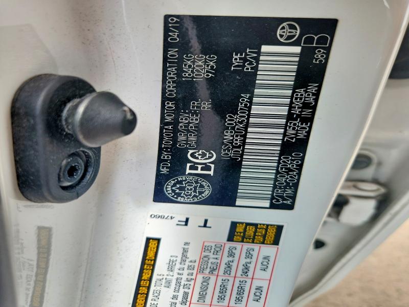 Продаж на аукціоні авто 2019 Toyota Prius, vin: JTDL9RFU7K3007594, номер лоту: 60362416