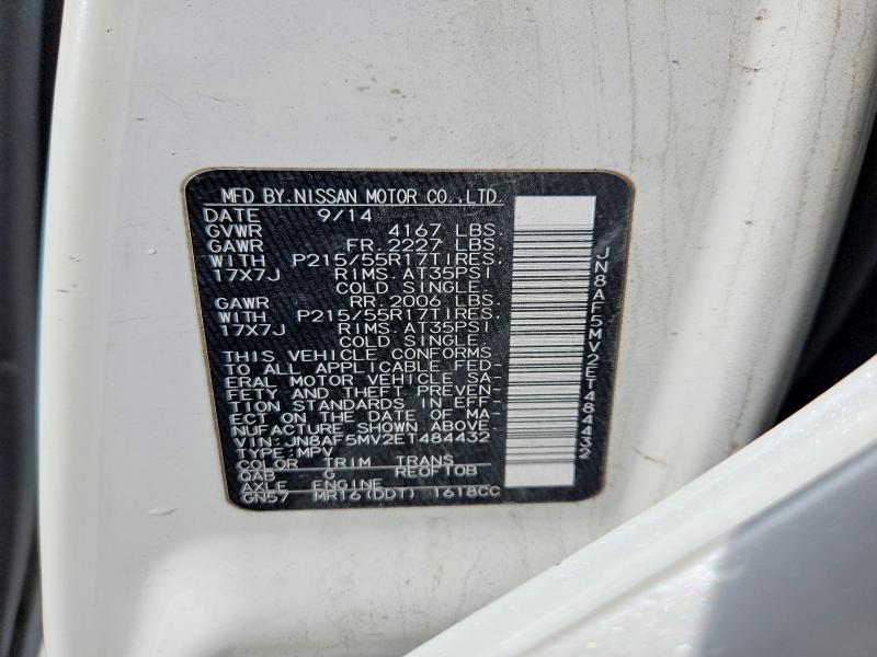 Aukcja sprzedaży 2014 Nissan Juke, vin: JN8AF5MV2ET484432, numer aukcji: 60425366