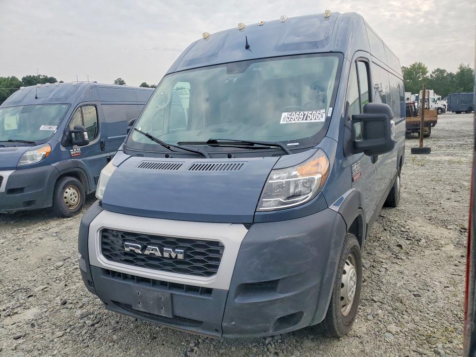 59697506 :رقم المزاد ، 3C6FRVJG3ME501588 vin ، 2021 Ram Promaster 3500 مزاد بيع