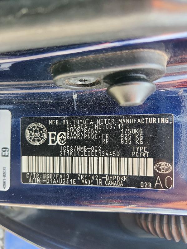 Продажа на аукционе авто 2014 Toyota Matrix, vin: 2T1KU4EE0EC134450, номер лота: 59221046