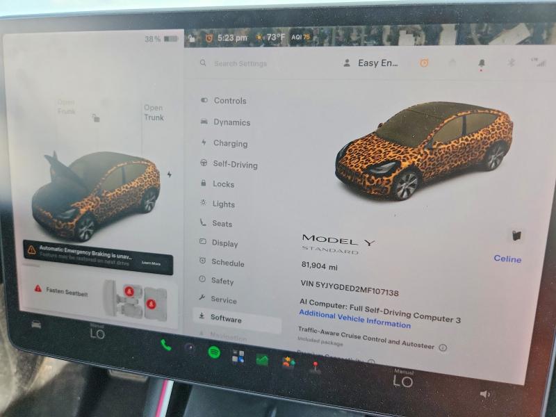 61533626 :رقم المزاد ، 5YJYGDED2MF107138 vin ، 2021 Tesla Model Y مزاد بيع