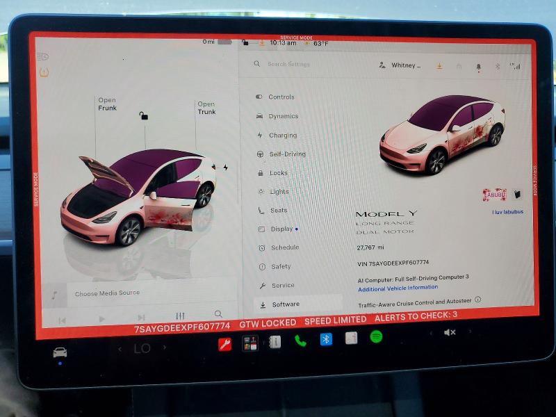 Продажа на аукционе авто 2023 Tesla Model Y, vin: 7SAYGDEEXPF607774, номер лота: 59974676