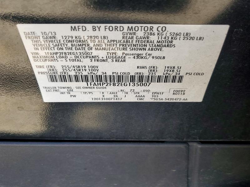 Aukcja sprzedaży 2014 Ford Taurus, vin: 1FAHP2F82EG135007, numer aukcji: 60653236