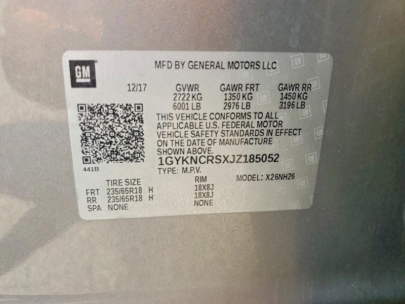 Продаж на аукціоні авто 2018 Cadillac Xt5, vin: 1GYKNCRSXJZ185052, номер лоту: 59193726