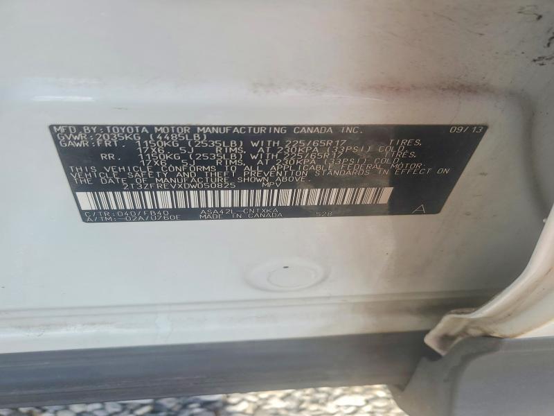 Продажа на аукционе авто 2013 Toyota Rav4, vin: 2T3ZFREVXDW050825, номер лота: 59263816
