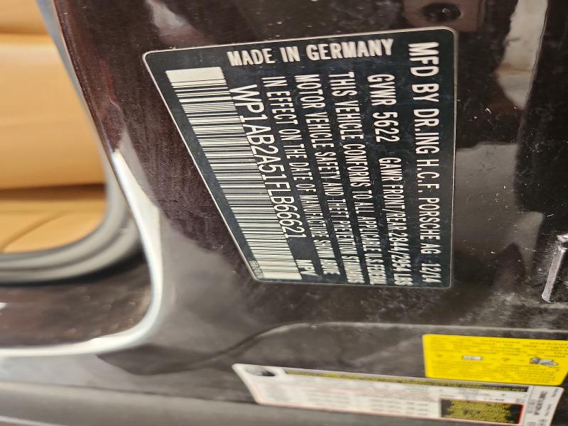 Продажа на аукционе авто 2015 Porsche Macan, vin: WP1AB2A51FLB66621, номер лота: 59612986