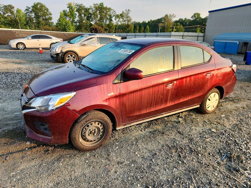 61955756 :رقم المزاد ، ML32FUFJ8NHF06706 vin ، 2022 Mitsubishi Mirage مزاد بيع