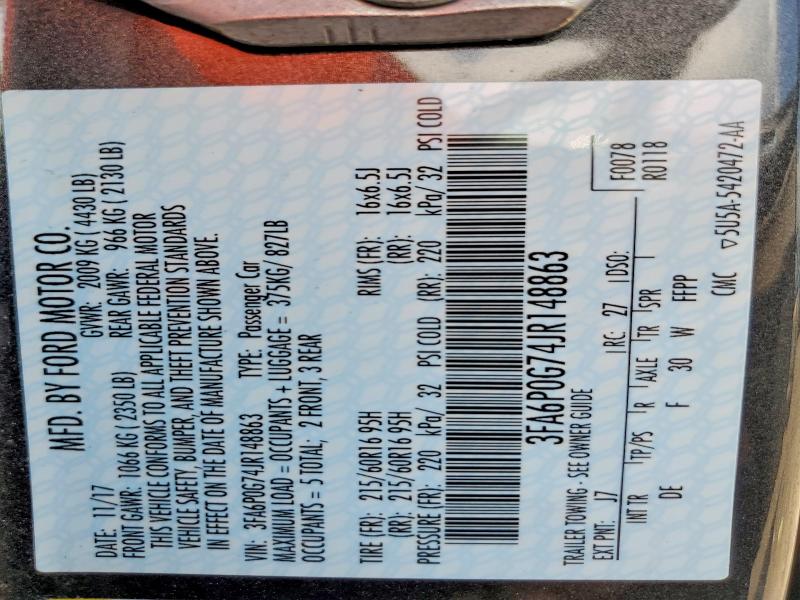 Продаж на аукціоні авто 2018 Ford Fusion, vin: 3FA6P0G74JR148863, номер лоту: 62952866