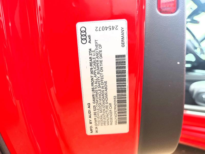 Aukcja sprzedaży 2024 Audi S5, vin: WAUY4GF57RN010153, numer aukcji: 61021506