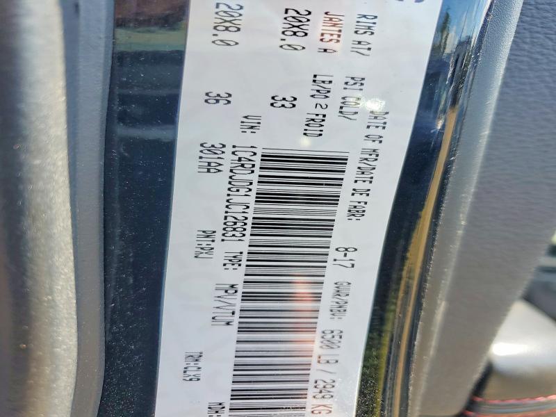 Aukcja sprzedaży 2018 Dodge Durango, vin: 1C4RDJDG1JC126831, numer aukcji: 58070396